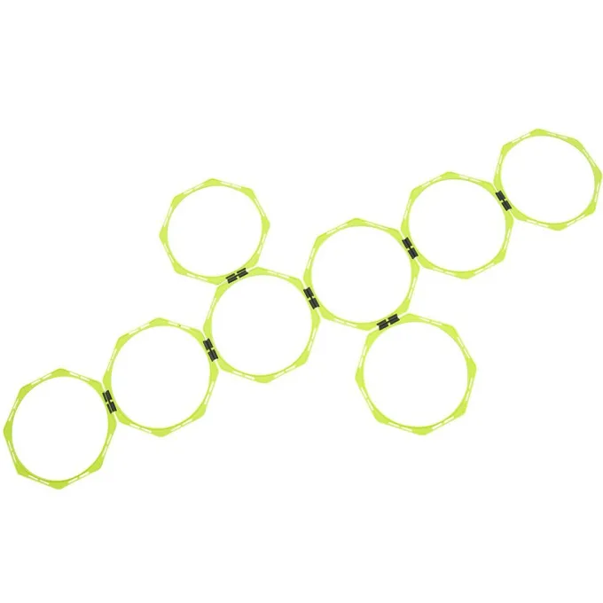 Agility Square Rings set Gul. Fotboll