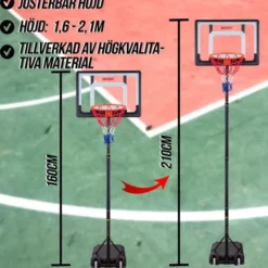Barn Basketkorg 1,6-2,1M