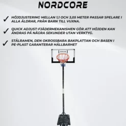 Basketkorg Finisher 1,1-3,05M