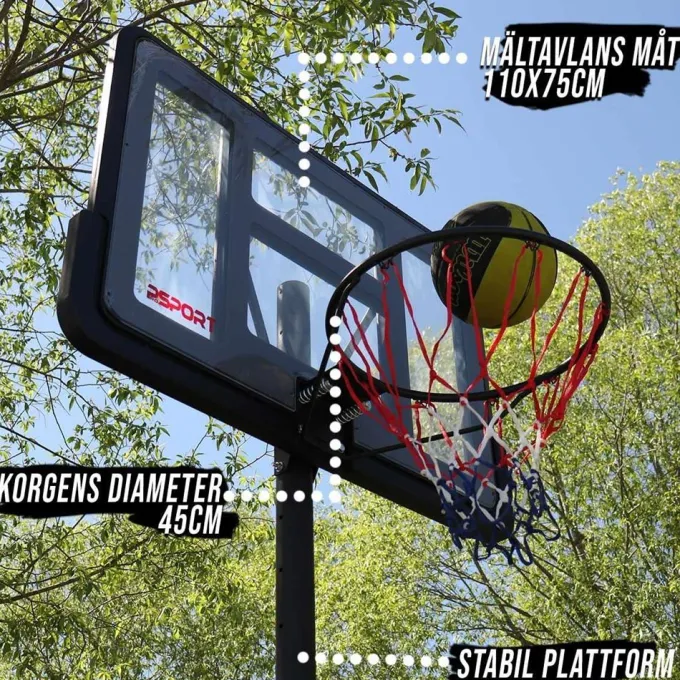 Basketkorg 1,5-3,05 M