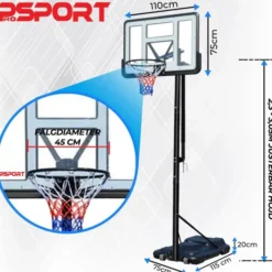 Basketkorg Premium 2,3-3,05M