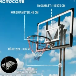 Basketkorg Premium 2,3-3,05M
