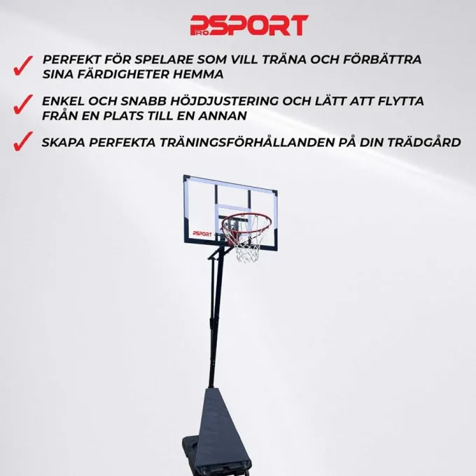 Basketkorg Slam Dunk 2,45-3,05M