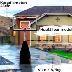 Basketkorg Vikning Pro 1,2 - 3,05M