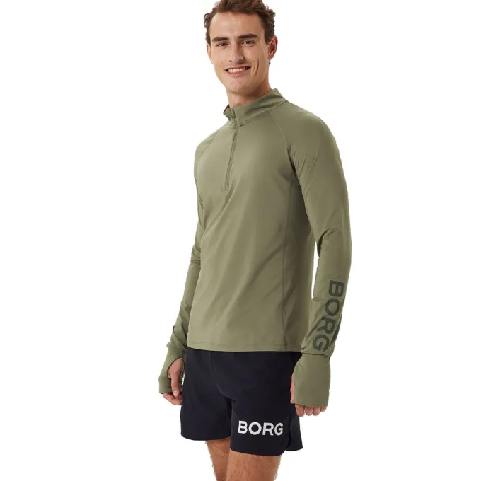 Borg Midlayer Half Zip, Padel- och tenniströja herr