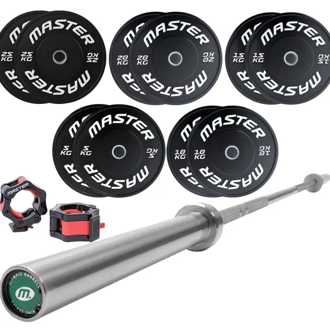 Bumperpaket 170 kg, Skivstångsset Bumper