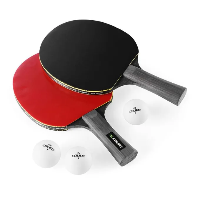 Court Advanced Racket Set With Balls, Bordtennisracket