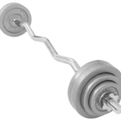 Curlstång IRON - 35kg, Skivstångsset järn