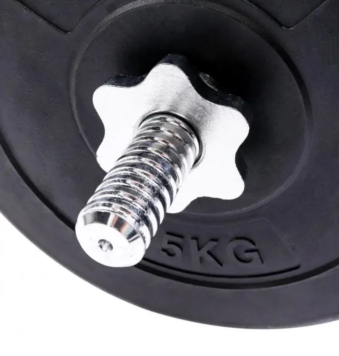 Curlstångspaket E-Series - 30 kg, Skivstångsset plast