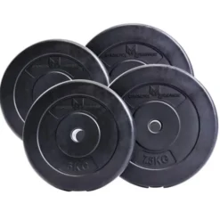 Curlstångspaket E-Series - 30 kg, Skivstångsset plast