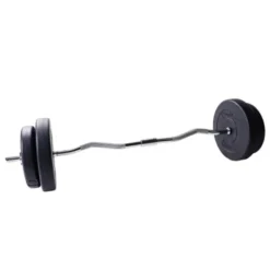 Curlstångspaket E-Series - 30 kg, Skivstångsset plast