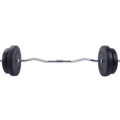 Curlstångspaket E-Series - 30 kg, Skivstångsset plast