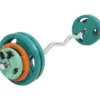 Curlstång Trigrip F- 35kg, Skivstångsset gummerade