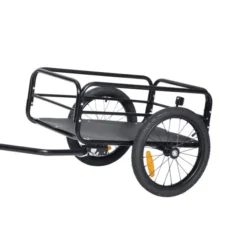 Cykelkärra med en plastlåda