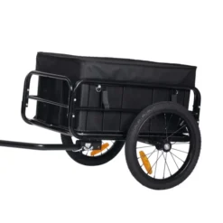 Cykelkärra med en plastlåda