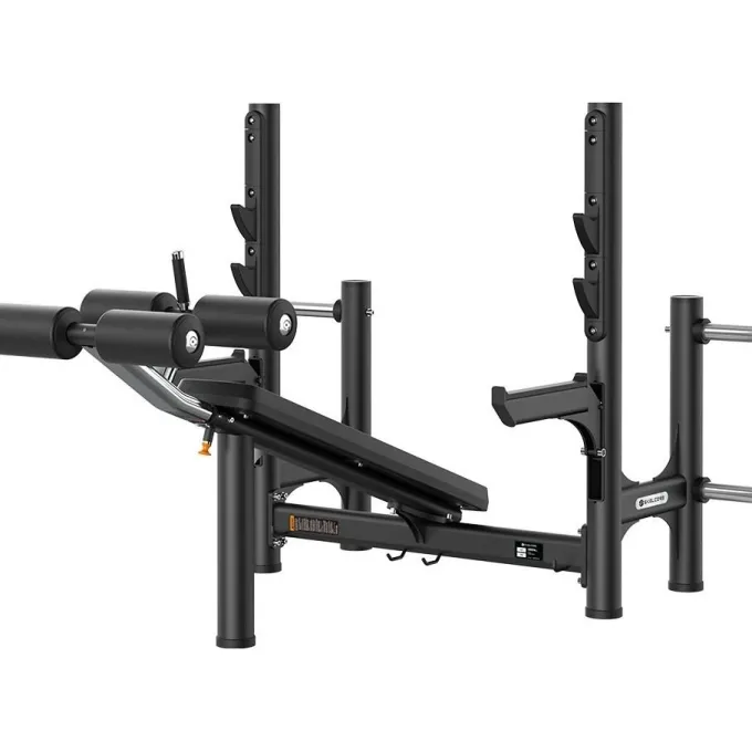 Decline Olympic Bench With Safety Bar