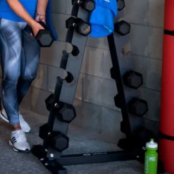 Dumbbellrack 6, Ställning hantlar