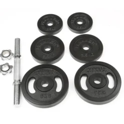 Dumbbell Set Black 20 kg, Hantelset
