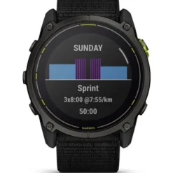 Enduro 3, Crbn Gry DLC Ti w/Blk Sport Lo Black, Pulsklocka