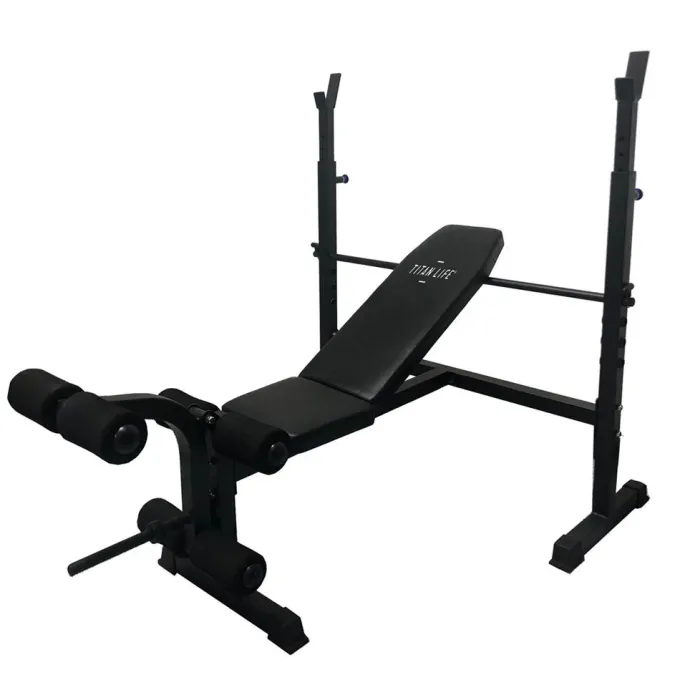 Essential bench ll, Träningsbänk med skivstångsställning