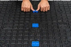 Fitness Tile Connectorkoner Blå Plast, Gymgolv