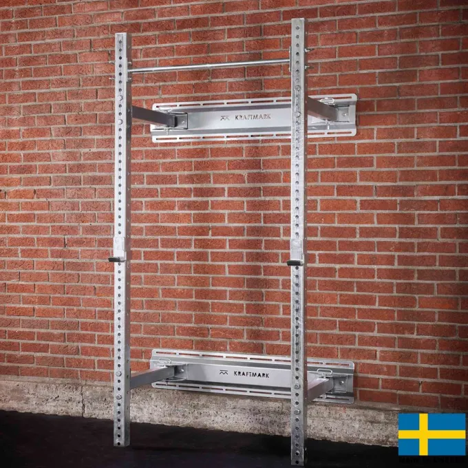 Foldback Squat Stand 2.0 Galvaniserad, Skivstångsställning