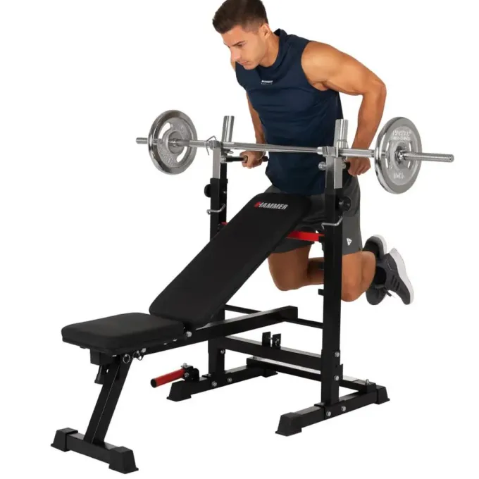 Folding Bench And Barbell Rack Force 4.0, Träningsbänk
