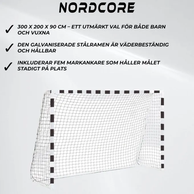 Fotbollsmål Classic 300X200X90Cm