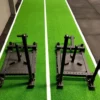 Grön/Svart Med Linjer 2X20, Gymgolv