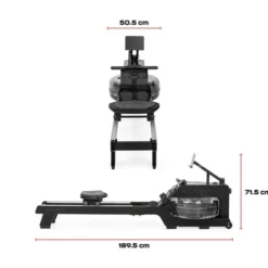 GRW Fusion Rower Black Charcoal, Roddmaskin