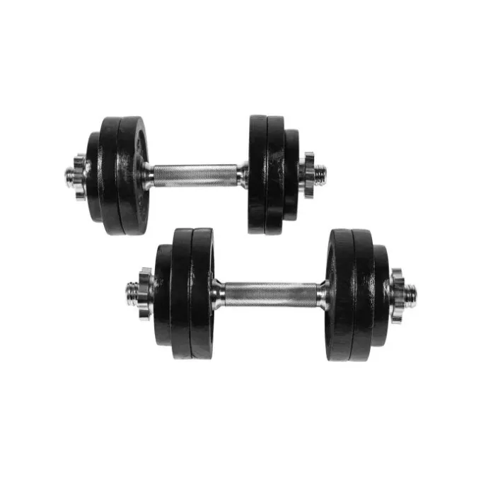 Hantlar IRON Black Gjutjärn - 2x15kg