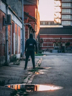 Hoodie Herr Grå, Tröja herr