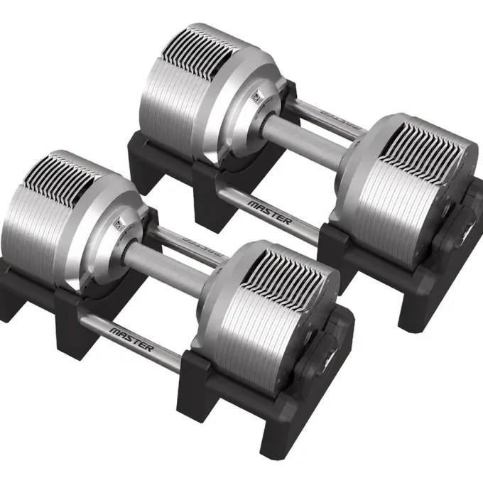 Justerbara Hantlar Elite Silver 2 x 41,5 kg (Par)