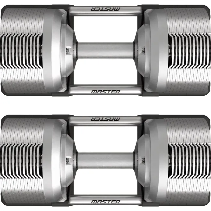 Justerbara Hantlar Elite Silver 2 x 41,5 kg (Par)