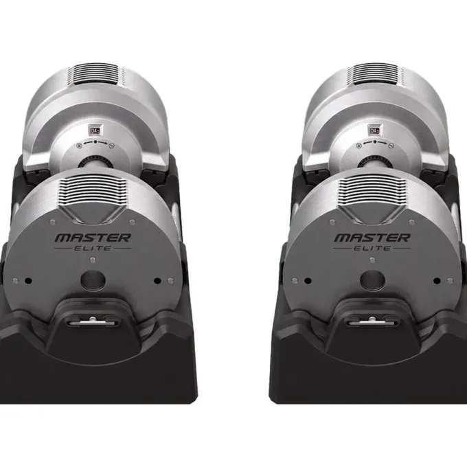 Justerbara Hantlar Elite Silver 2 x 32,5 kg (Par)