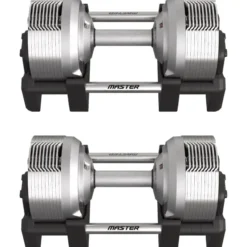 Justerbara Hantlar Elite Silver 2 x 32,5 kg (Par)