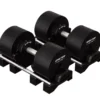 Justerbara Hantlar Elite Svart 2 x 40 kg (Par)