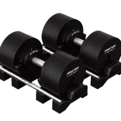 Justerbara Hantlar Elite Svart 2 x 40 kg (Par)
