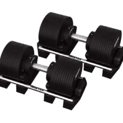 Justerbara Hantlar Elite Svart 2 x 40 kg (Par)