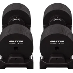 Justerbara Hantlar Elite Svart 2 x 40 kg (Par)