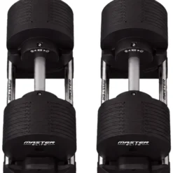 Justerbara Hantlar Elite Svart 2 x 40 kg (Par)