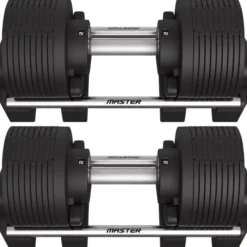 Justerbara Hantlar Elite Svart 2 x 40 kg (Par)