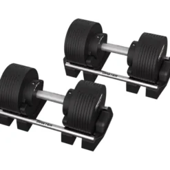 Justerbara Hantlar Elite Svart 2 x 32 kg (Par)