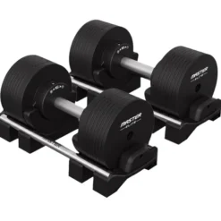 Justerbara Hantlar Elite Svart 2 x 32 kg (Par)