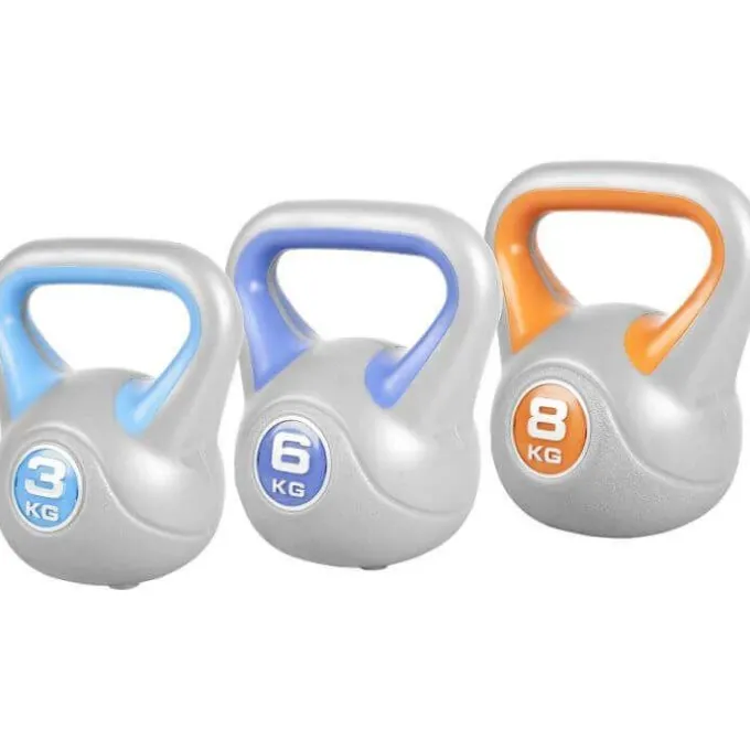Kettlebell Fitnesspaket - 3kg 6kg 8kg, Paket Kettlebell