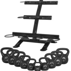 Kettlebell GS Svart 113kg ink Stativ, Paket Kettlebell