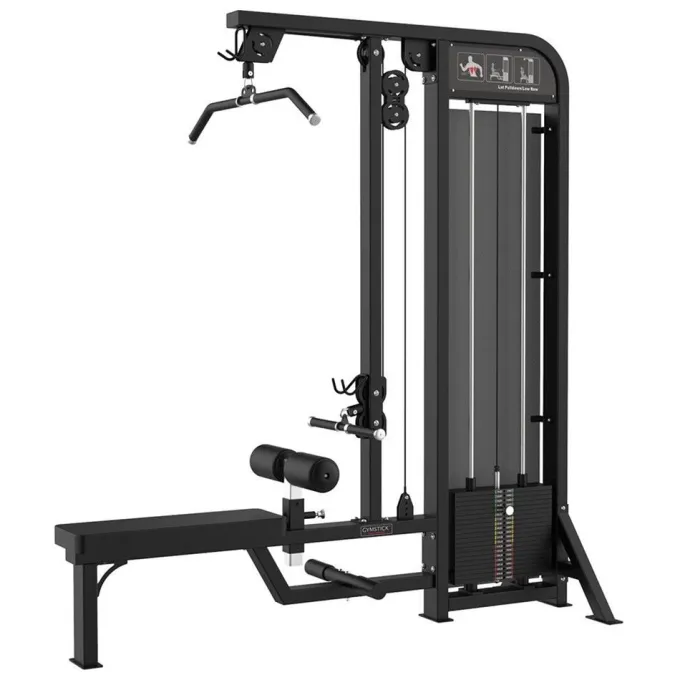 Lat Pulldown & Low Row, Styrkemaskin - Rygg