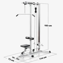 Latsdrag Kabelmaskin - 30 mm, Ryggmaskin