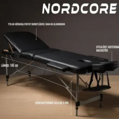 Massagebänk A300, Svart