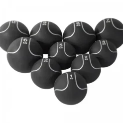 Medicinbollspaket Svart/Silver - 55kg